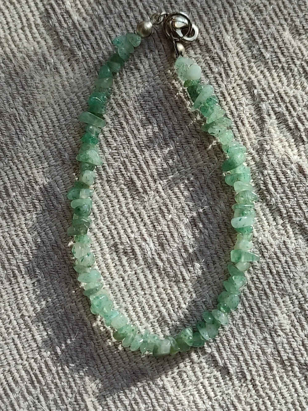 Green Aventurine Beaded Bracelet - Unbranded